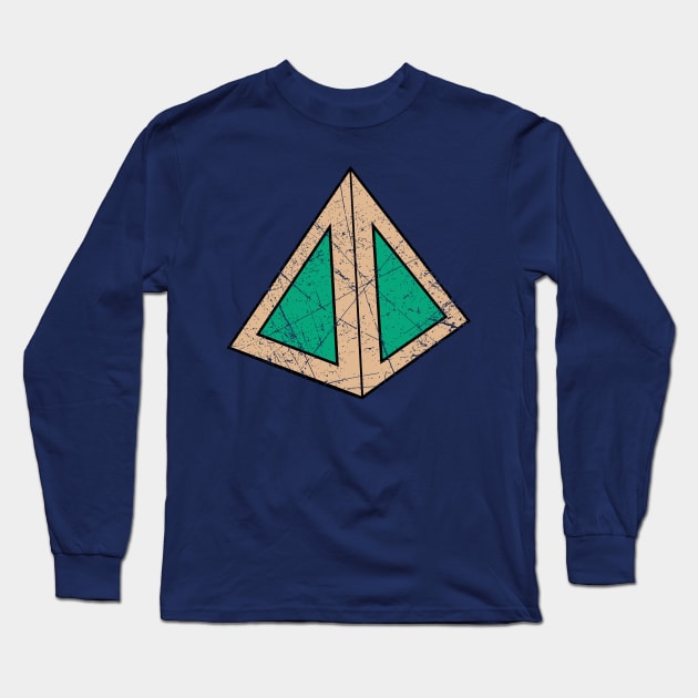 Green Triangles Legion Long Sleeve T-Shirt by shamusyork